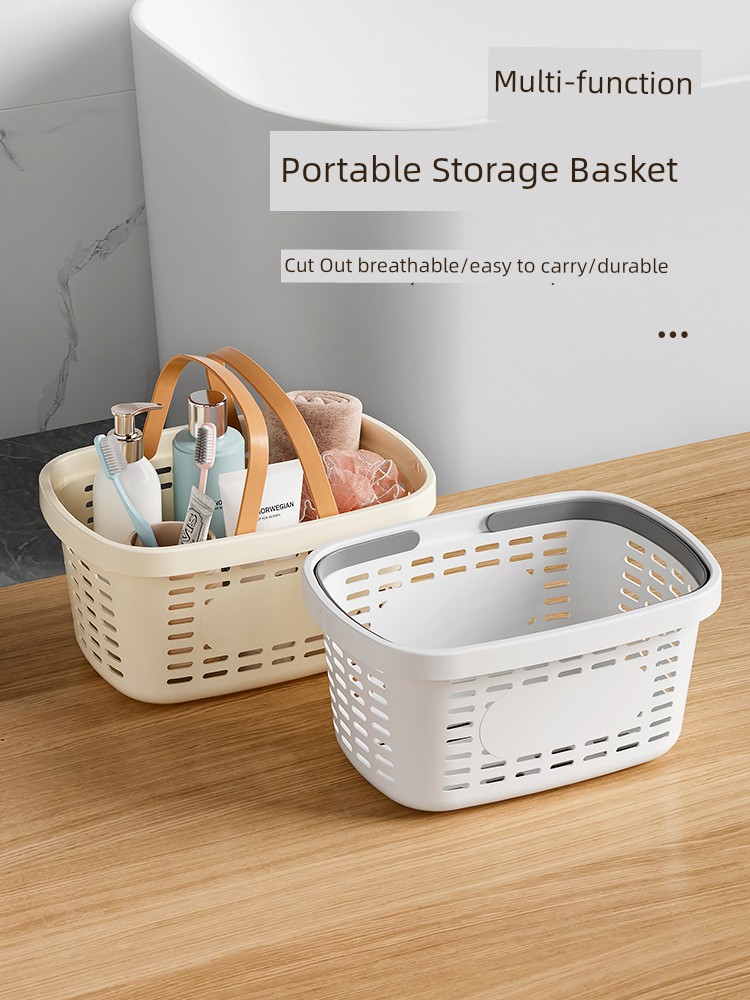 Bath Satchel Bathroom Plastic Sundries Rectangular Basket