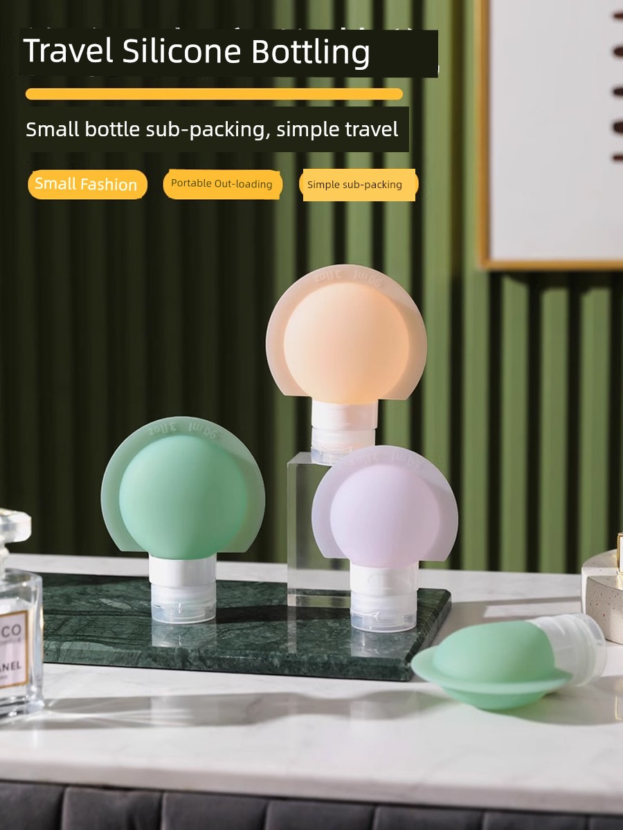 Travel Silica Gel Packaging Bottle Shampoo Cosmetics Shower Gel Handy Gadget Skin Care Products Portable Cleansing Oil Sample Empty Bottle