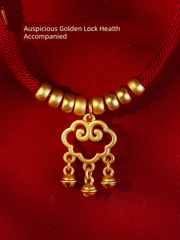 Cat Collar Rich Longevity Lock Pet Golden Lock Good-looking Necklace Silent Bell Kitty Accessories Dog Neck Ornaments