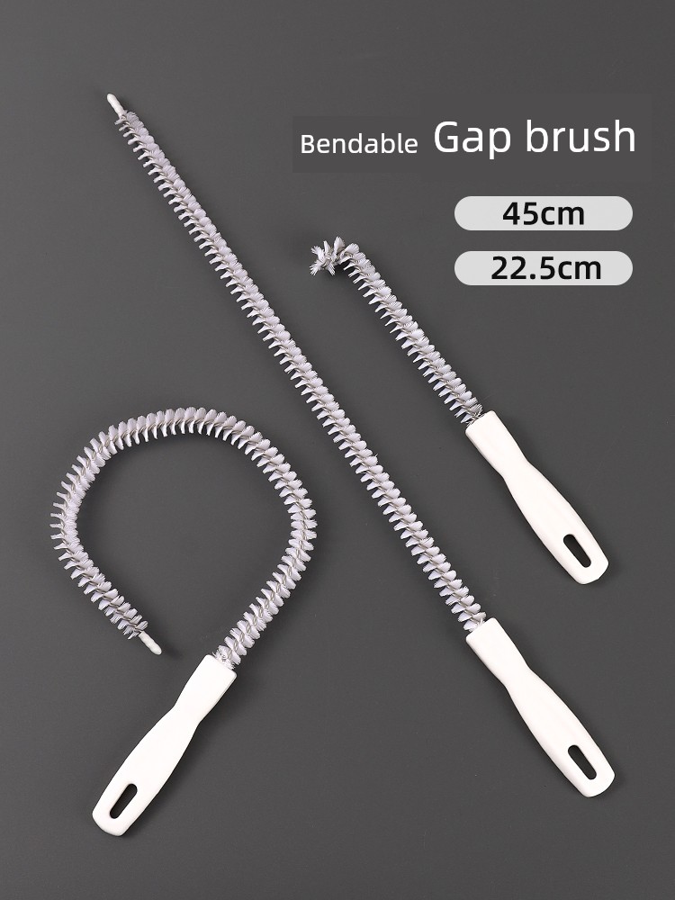 Glass Sandwich Gap Brushes 45cm Flexible Brush Pipe Cleaning Groove Dead Angle Kitchen For Home Drainage Facility Groove Seam