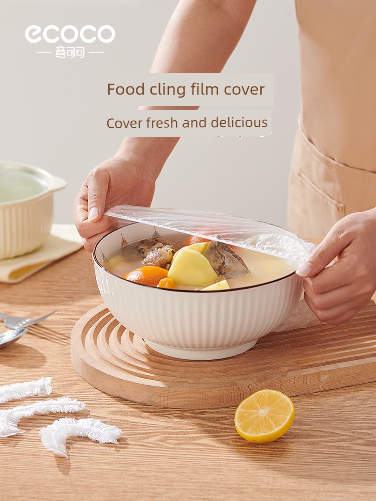 Special Refrigerator with Elastic Mouth Leftovers Bowl Plate Plastic Wrap