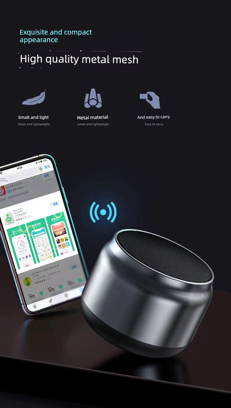 Compact Car Bluetooth Speaker - Wireless & Portable