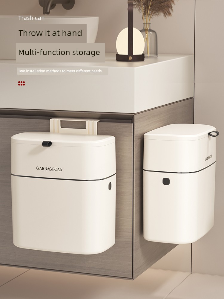 Toilet Bin Wall Hanging Toilet with Lid Dedicated Jar Gap Large Wastebasket For Home Kitchen Hanging Toilet Pail