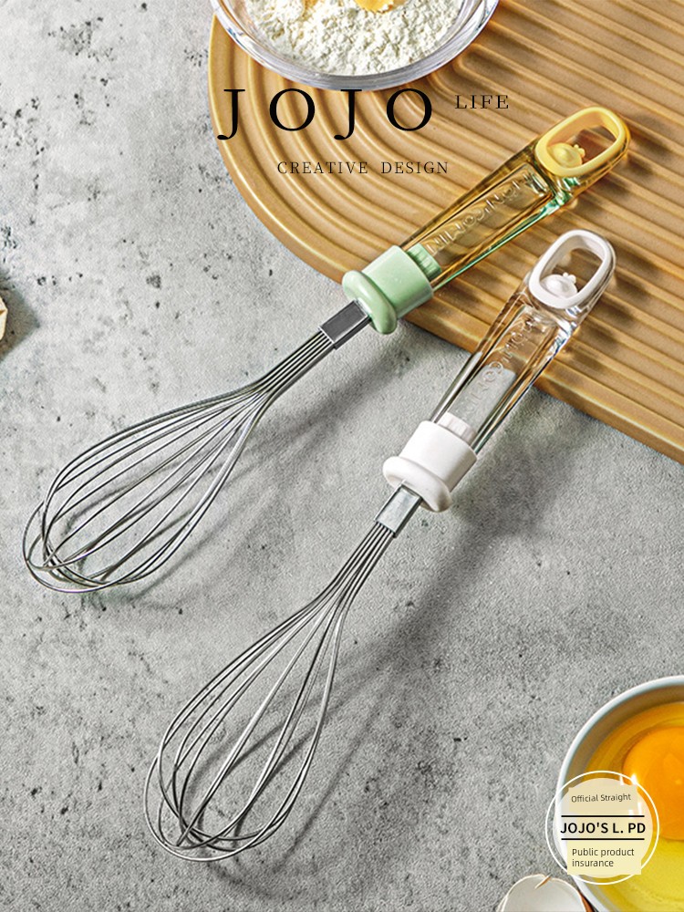 Jojo's L. Pd. Kuangli.304 Stainless Steel Eggbeater Kitchen Manual Egg Stirring Rod | Li Guang