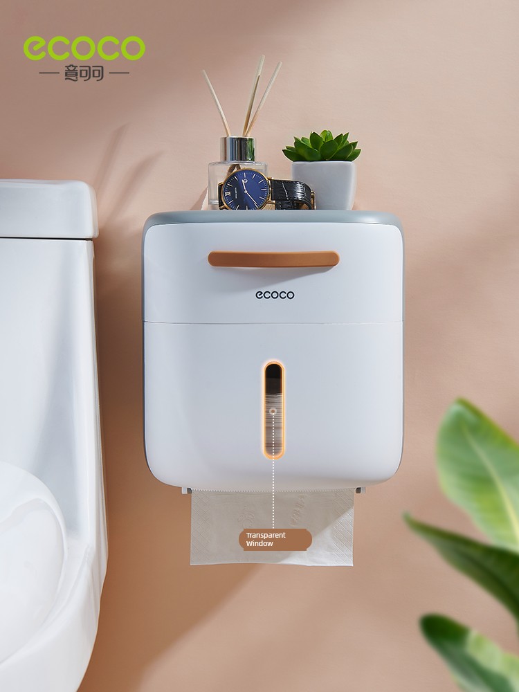 Toilet Storage Punch-Free Waterproof Tissue Box