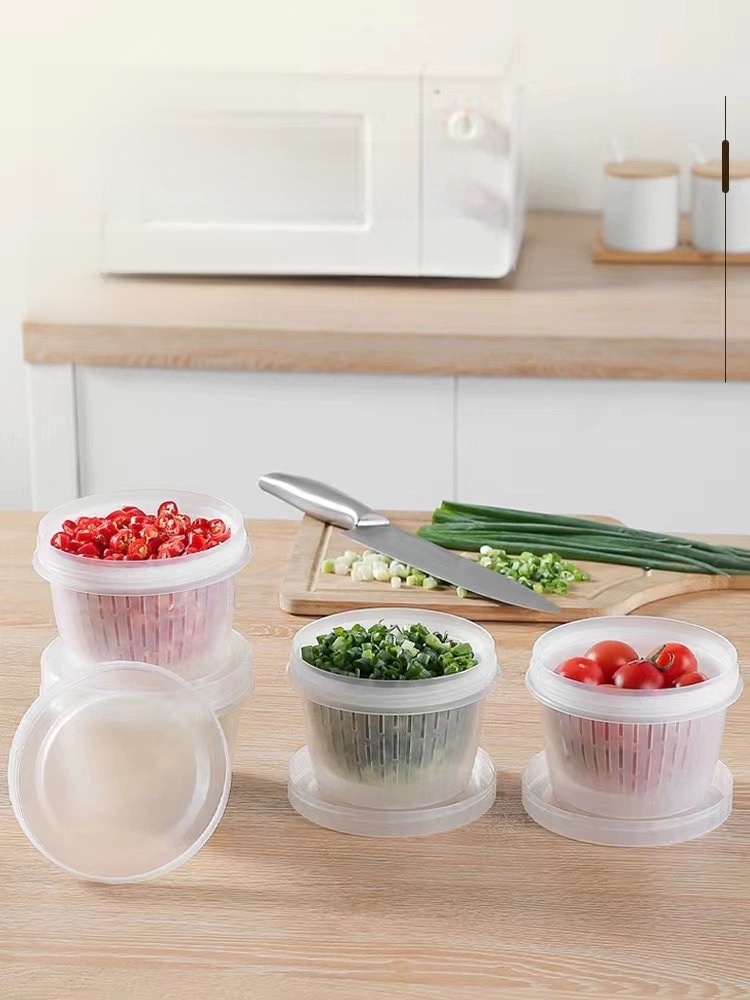 Chopped Green Onion Small Material round Cooking Box Garlic Ginger Kitchen