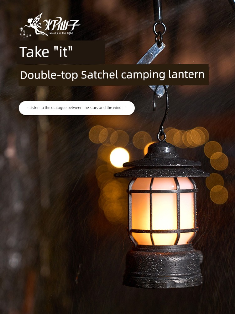 Outdoor Camping Lantern Ultra-Long Life Battery Barn Lantern Lighting Lamp Charging Camping Lamp Ambience Light Tent Light Lantern Campsite Lamp