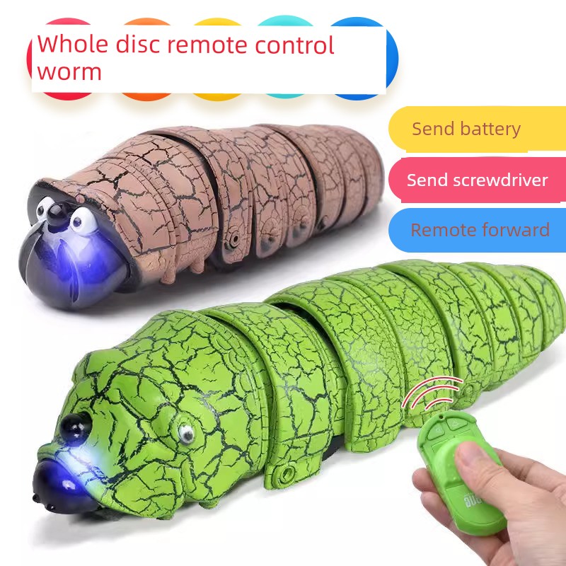 Remote Control Caterpillar Toys Kids Electric Insect TikTok Same Style Artificial Animal Trick Funny Crawling Bugs