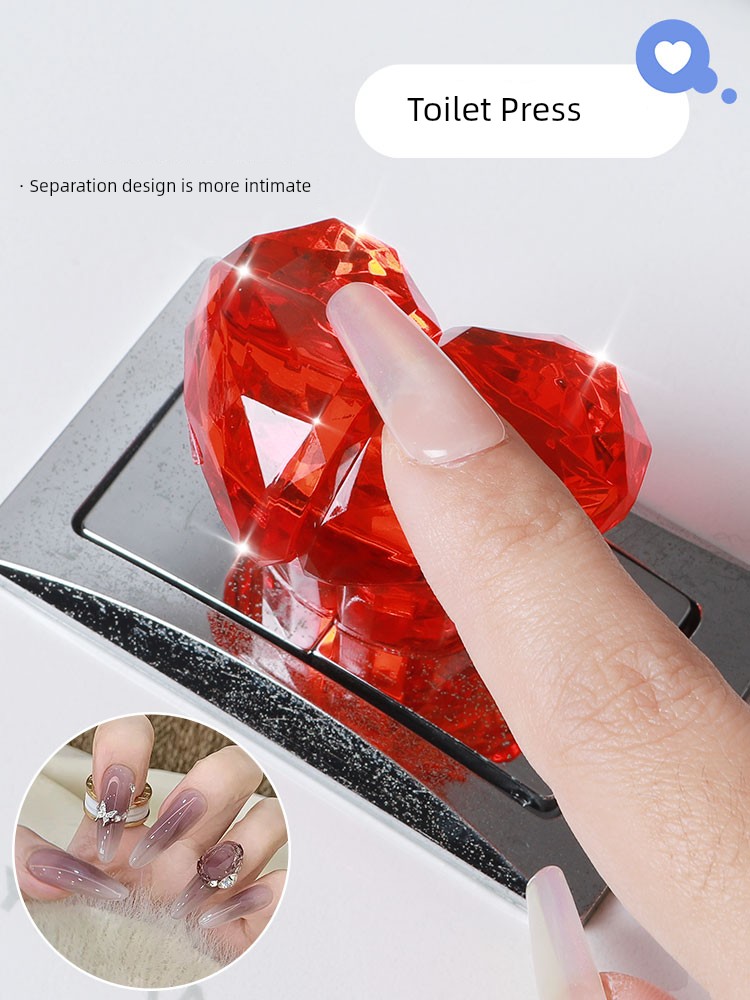 Diamond Toilet Creative Anti-Dirty Toilet Cover Lifter