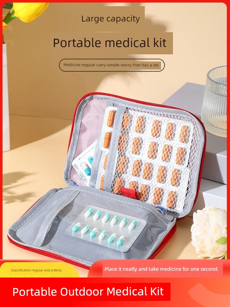 Portable Portable Herb Bag Travel Medical Kits Emergency Bag Outdoor Kids Medical Supplies Cosmetics Bag Medicine Box Travel