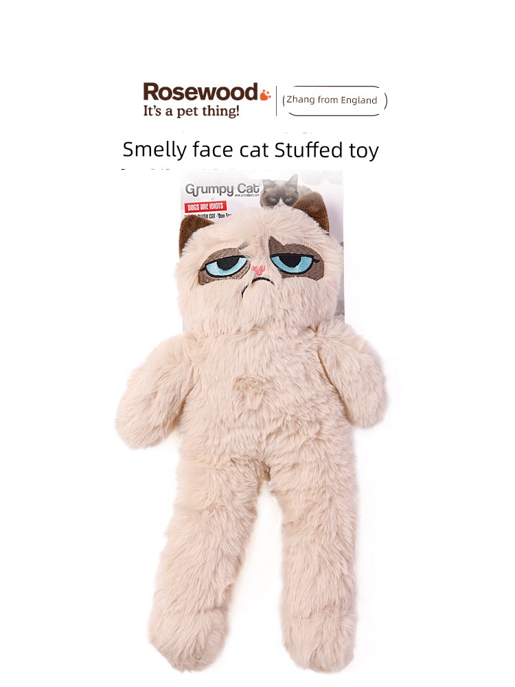 Rosewood Lay's for Smelly Face Cat Pet Toy Stuffed Sound Relieving Stuffy Handy Gadget Young Dog Cat Molar Accompany
