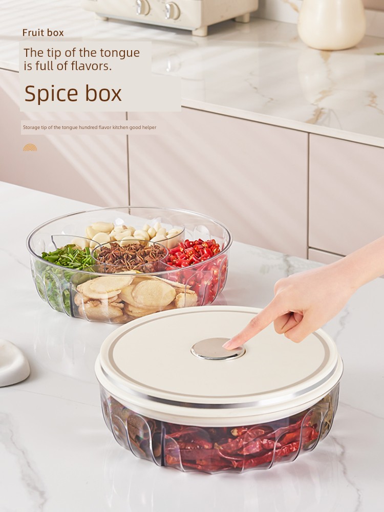 Kitchen Refrigerator Storage Box Spices Anise Aniseed Food Grade Dedicated Fresh-Keeping Box Frozen Storage Box Organize Fantastic