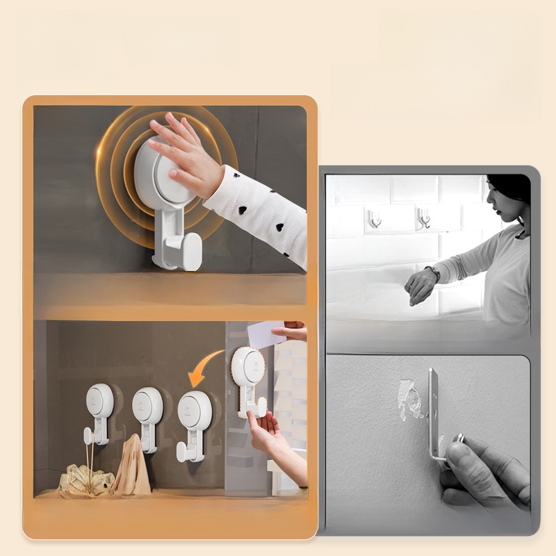 Taili Punch-Free Vacuum Glue Stick Wall Sucker Hook