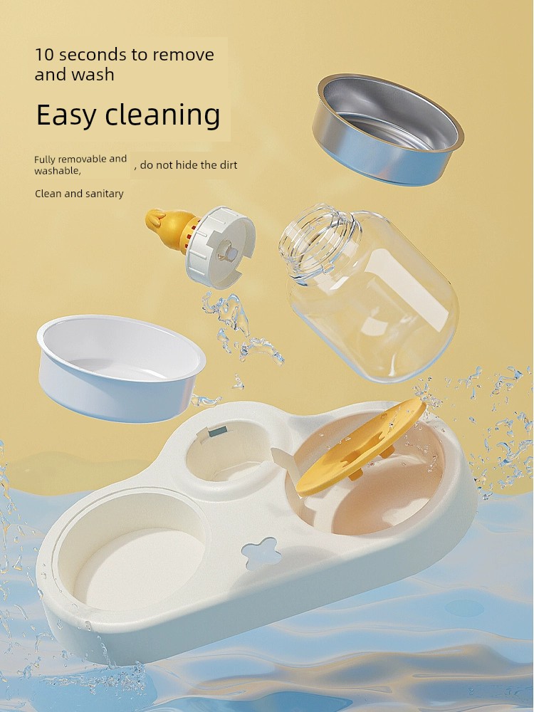 Automatic Protection Cervical Spine Anti-Tumble Cat Bowl