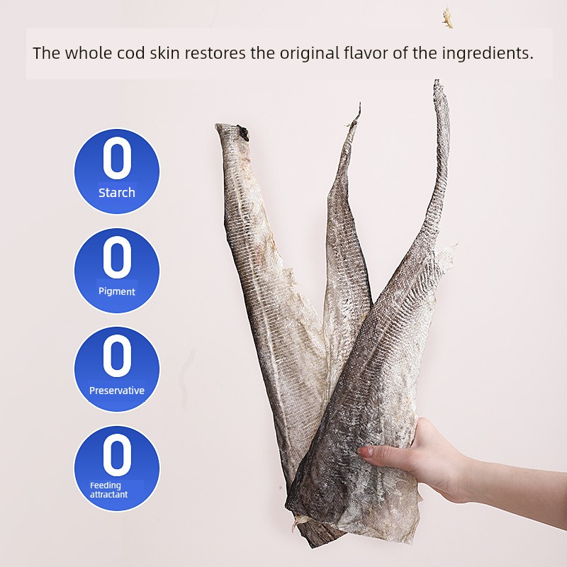 Cod Skin Dog Snacks Pet Air-Dried Molar Reward Training Dog Snacks Small Size Dogs Nutrition Bibimbap Food Jerky