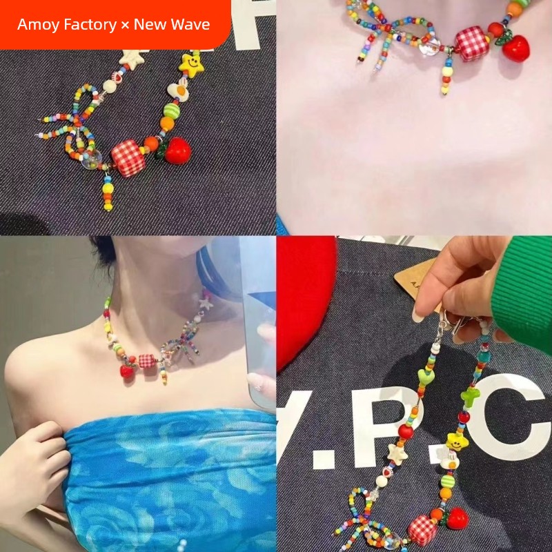 Apple Dopamine XINGX Summer Clavicle Chain Beaded