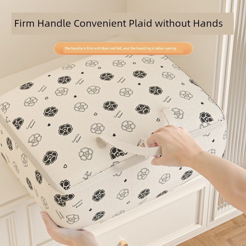 Camellia Quilt Buggy Bag Luggage Clothes Moving Packing Bag Student Cotton Quilt Special Satchel Large Capacity