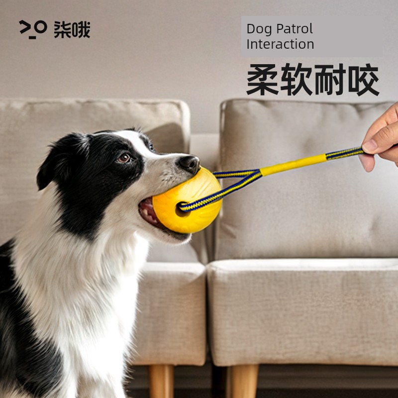 Dog Toy Large Dog Ring Frisbee Border Collie Sound Jelly Power Ring Molar Long Lasting Relieving Stuffy Handy Gadget Pet Toy