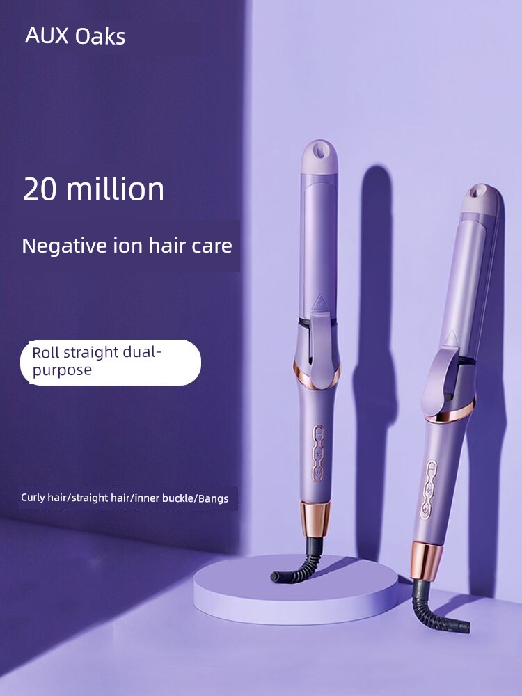 Ox Hair Curler Large Roll Splint Straight Hair Curls Dual-Use Hair Straighter Bangs Gadget Hair Curler Lazy Girl