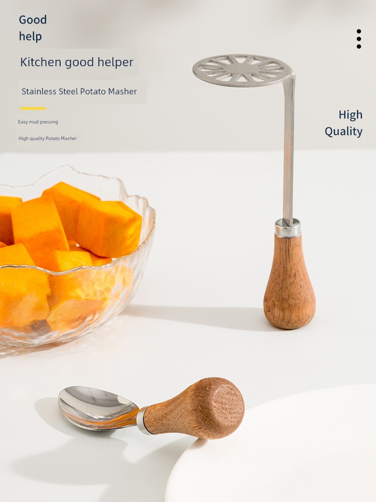 Japanese-Style Mashed Potato Press Mash Maker For Home Baby Baby Solid Food Stainless Steel Egg Pressing Roller Triturator Handy Gadget