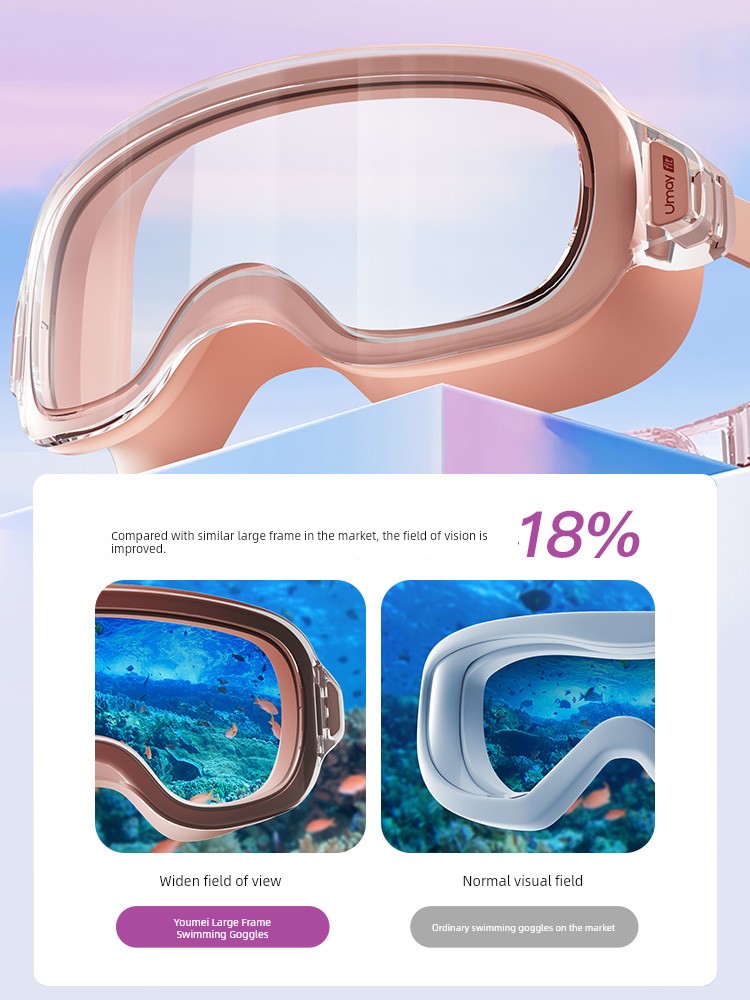 Myopia Anti-Fog Men's Submersible Equipment Swimming Goggles