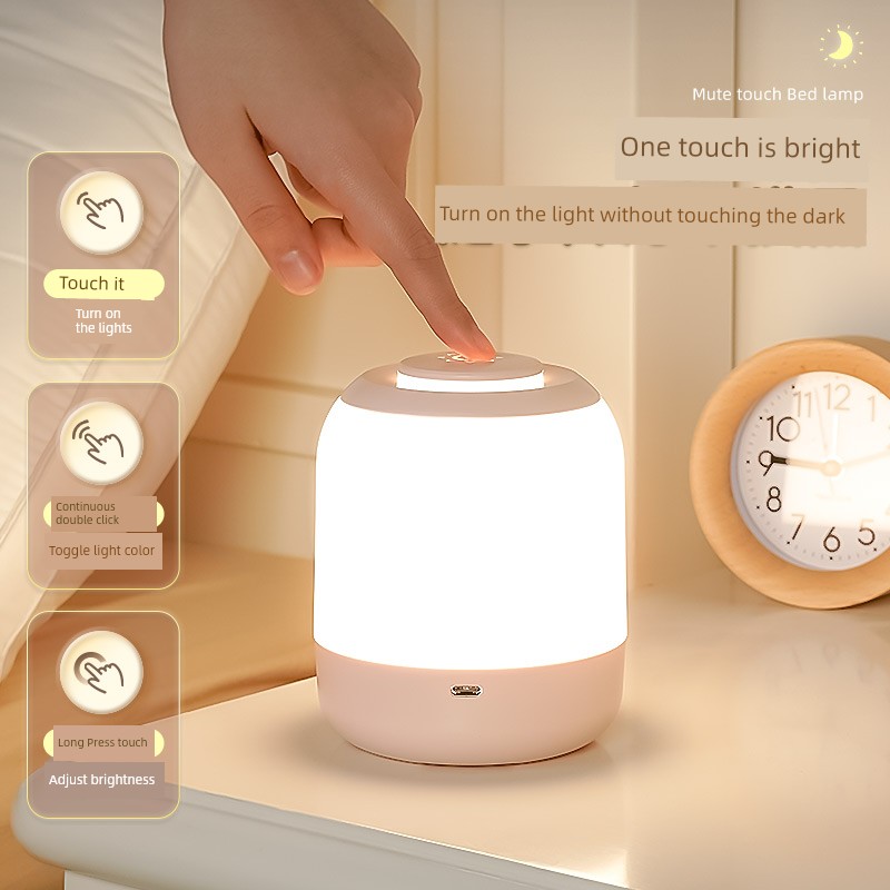 Rechargeable Bedroom Kids Nursing Eye Protection Small Night Lamp