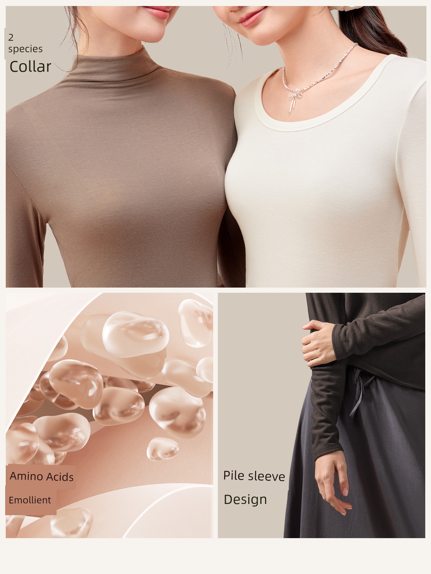 [20% off for 1 Piece, 60% off for 2 Pieces] Half Turtleneck Bottoming Shirt Women's Autumn and Winter Fleece-lined Silm Outer Wear Inner Wear