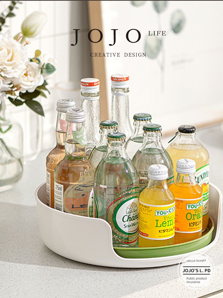 Jojo's L. Pd. Include. Rotate Spice Rack Kitchen Seasoning Product Shelves Dining Tray | Mi