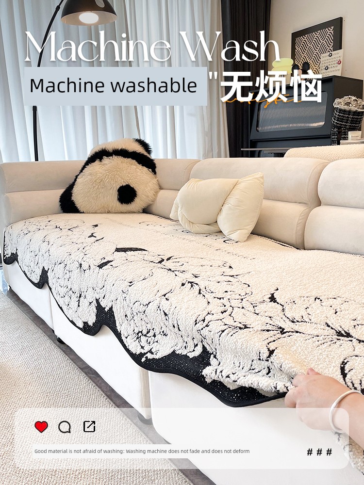 Special-Shaped Asymmetrical Straight Row Sofa Cushion All Year Round Neutral 2025 New Arrival Sofa Seat Cushions Tofu Block Sofa Cover Cloth