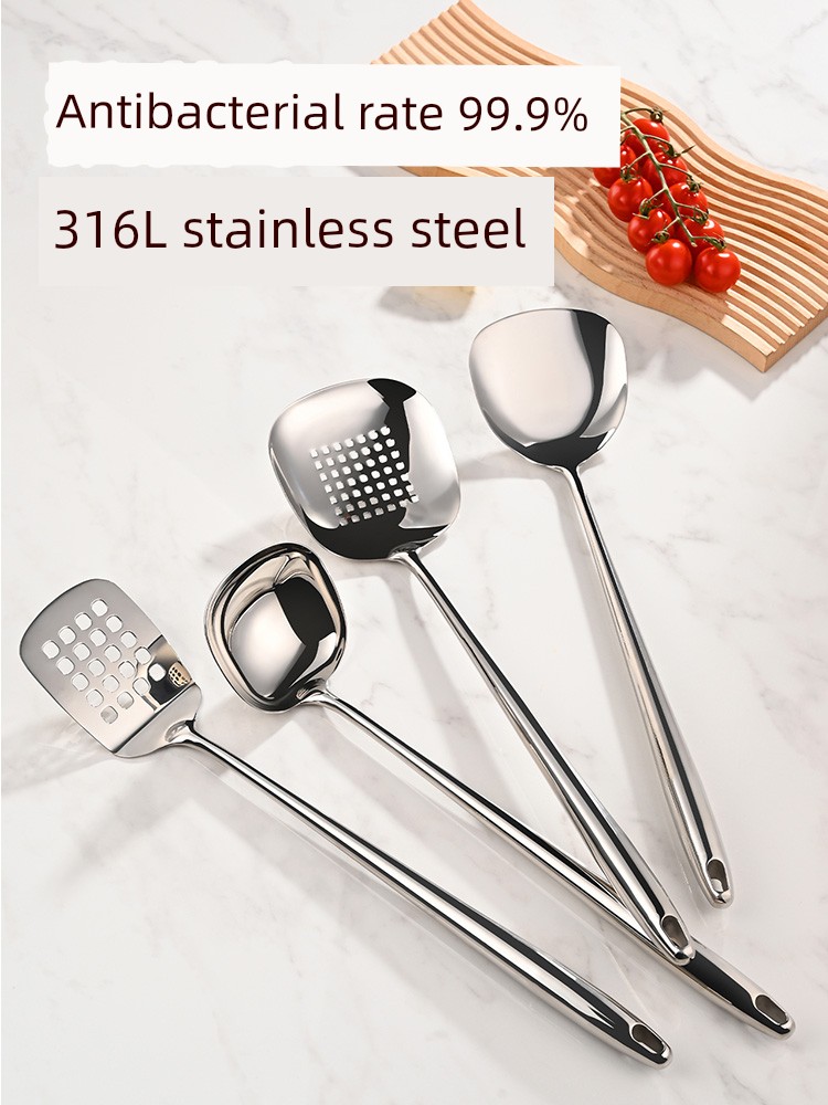 For Home Thickened Cooking Colander Kitchen Stainless Steel Spatula