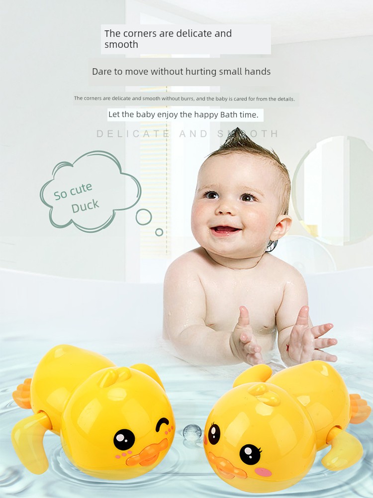 Kids Bath Little Duck Toys Baby Playing in Water Swimming PiYo PiYo Baby Boys Girls Kids Clockwork Turtle