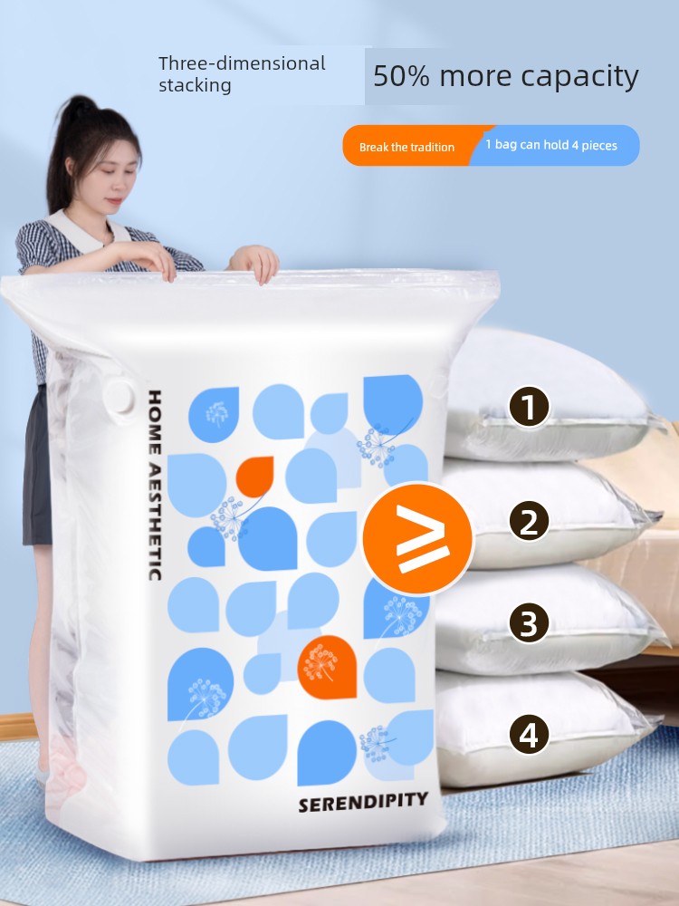 Storage Doctor Vacuum Compression Bag down Jacket Clothes Quilt Quilt Extra Large Buggy Bag For Home Thickened