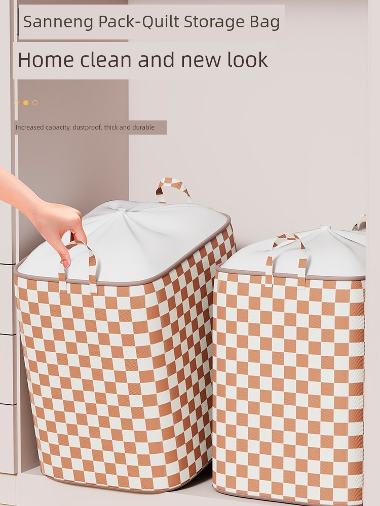 Jujiajia Quilt Buggy Bag Clothes Storage Box Large Capacity Moving Packing Bag Boxes Winter down Jacket Organizing Folders