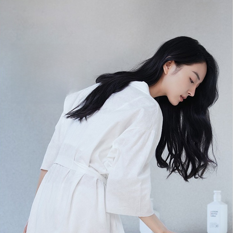 Grace Disposable Bathrobe Daily Disposable Business Trip Hotel Lint-Free Thickened Pearl Pattern One Piece