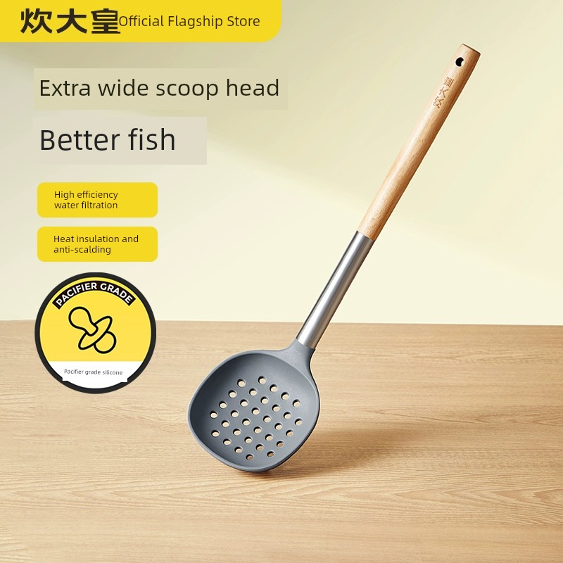 Cooker King Colander Edible Silicon For Home Kitchen Non-Stick Pan Dedicated Hot Pot Big Strainer Colander Noodles Strainer High Temperature Resistance