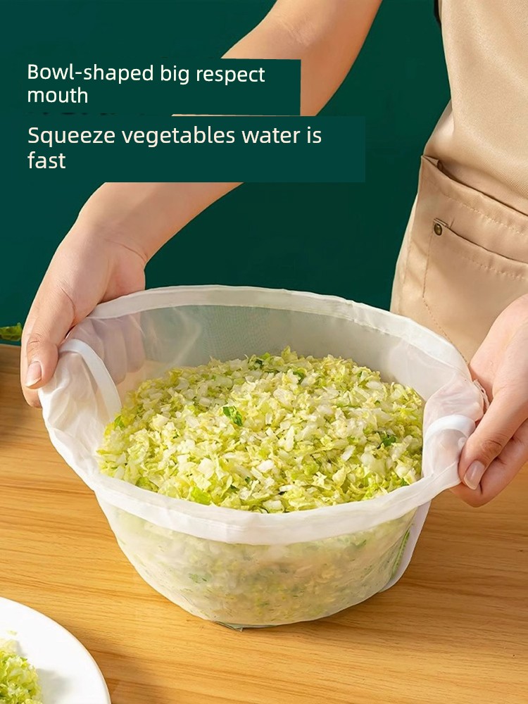 Dumpling Stuffing Water Squeezer Vegetable Stuffing Squeeze Stuffing Bag For Home Squeeze Vegetable Leachate Bag Soybean Milk Filter Bag Dehydrater Vegetable Pressing Gadget