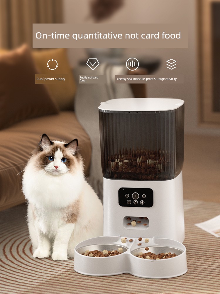 Visual Intelligent Timing Freeze-Dried Interactive Cat