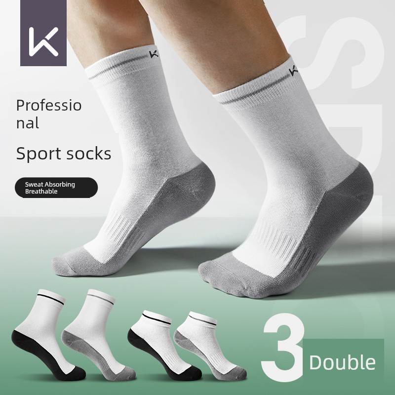 Keep Socks Women's Sport Socks Thin Men Basketball Sweat-Absorbent Breathable Long Socks Socks for Running Summer Mid-Calf Length Socks Socks