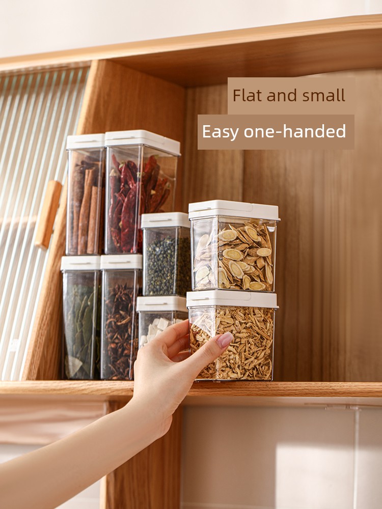 Fasola Kitchen Clear with Cover Sealed Moisture-Proof Seasoning