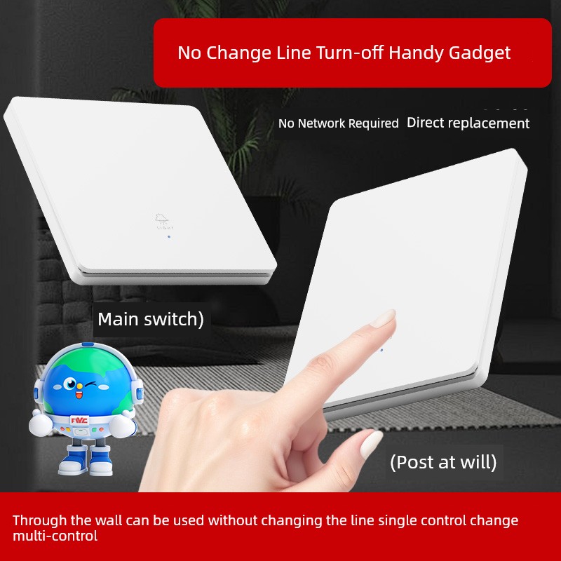 Wireless Remote Switch For Home Wiring Free 220V Remote Controller Lamp Switch Panel Single and Double Control Handy Gadget