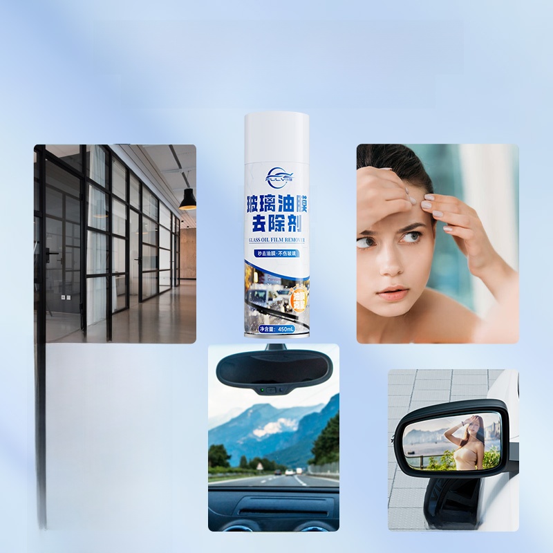 Cleaning Agent Front Windshield Glass Window Foam Oil-Removing Film