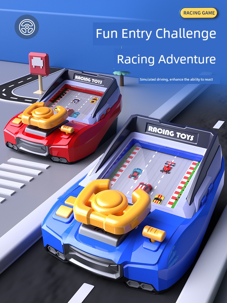 Kids Puzzle Steering Wheel Artificial Simulation Driving Driving Car Toy Baby Montessori Early Education Visual Tracking Training