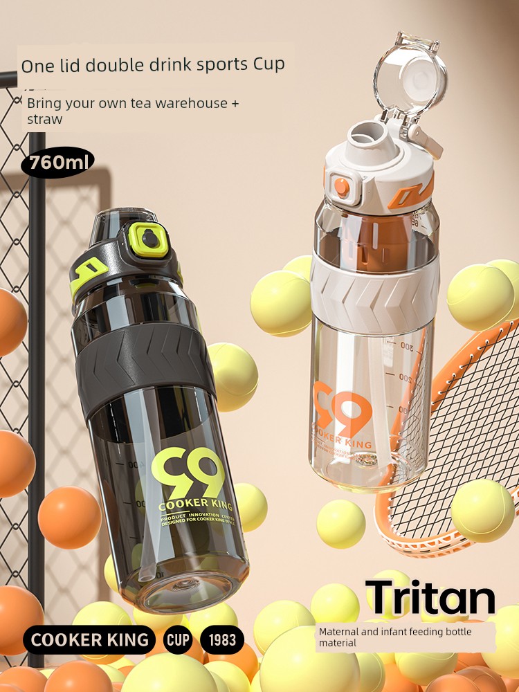 Cooker King Water Cup 2024 New Arrival Women's Sports Summer Kids Special Outdoor Portable Tritan Water Cup for School