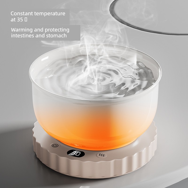 Constant Temperature Cat Water Fountain Ceramic Cat Bowl Cat Food Holder Winter Cat Drinking Water Heating Bowl Yogurt Machine Pet Drinking Bowl