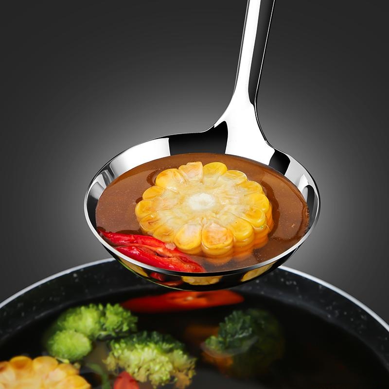 Thickened Hot Pot Commercial Large Soup and Porridge Spoon Stainless Steel