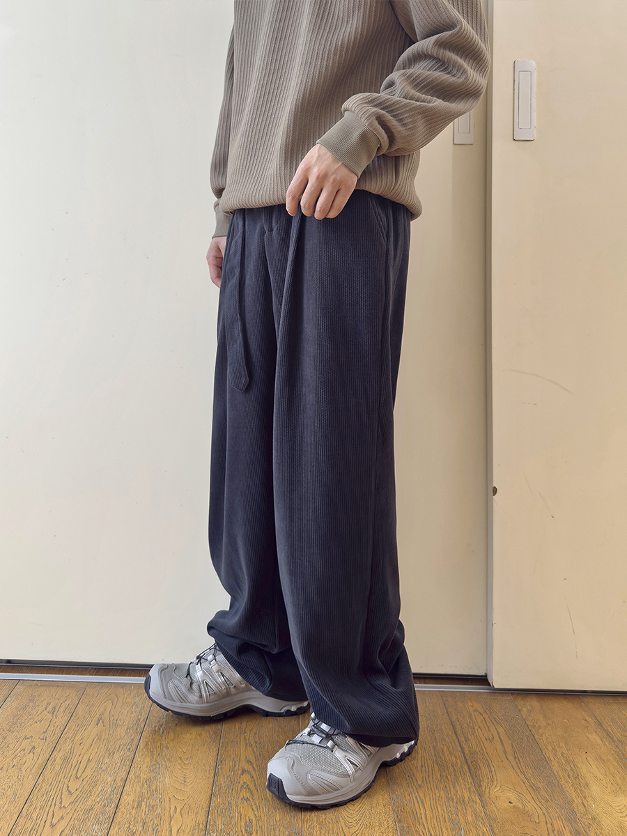 Uncle Bar Casual Pants Men's 2024 New Arrival Loose Winter Straight-Leg Pants Thickened Wide Leg Drape Fall and Winter Track Pants