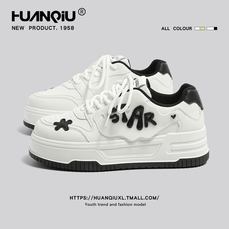 Universal Thick Sole Bread White Shoes Women 2025 New Arrival Spring Best Selling Original Niche Shoes Casual Versatile Sneakers