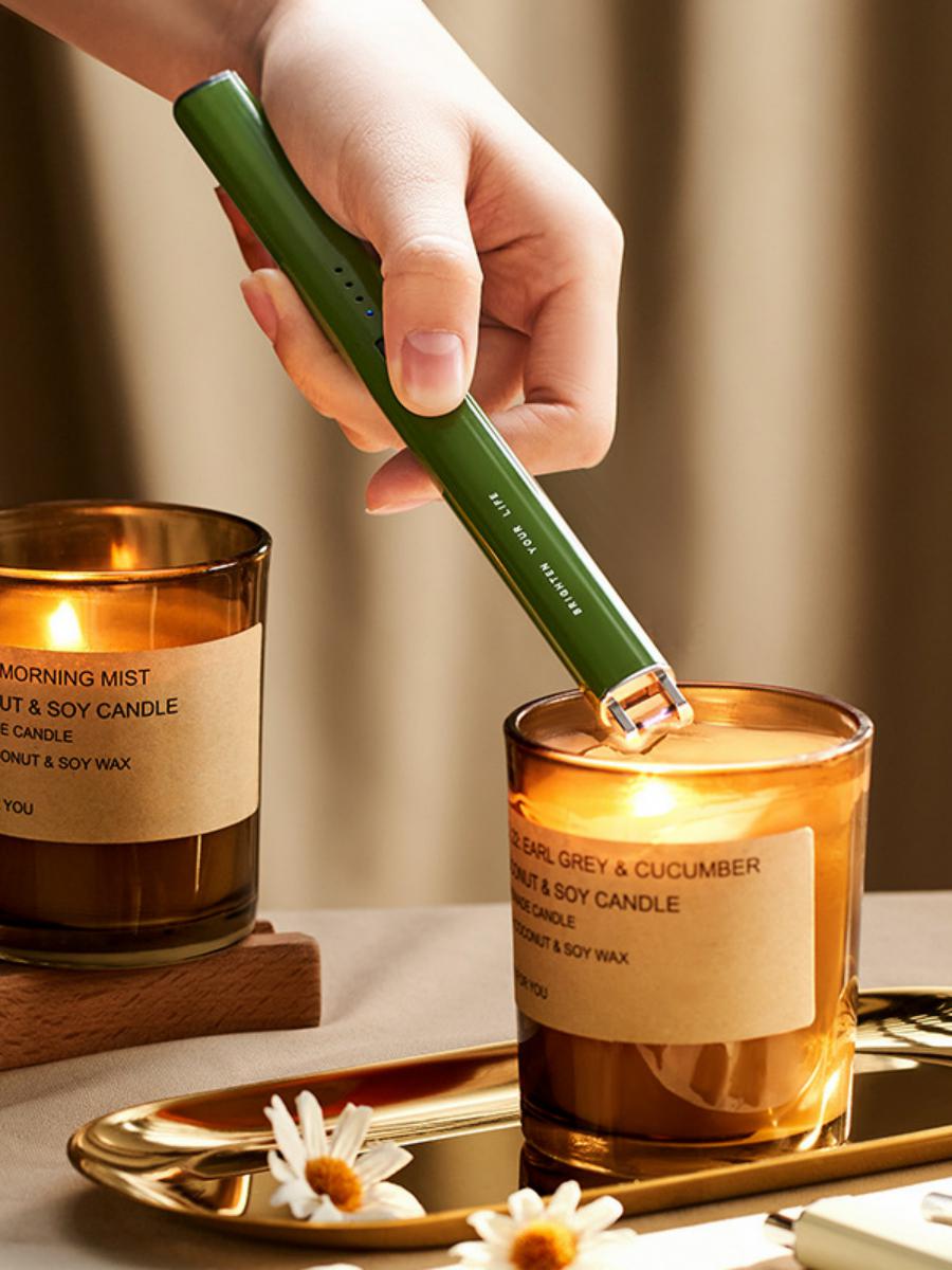 Aromatherapy Candle Igniter Digital Pulse Rechargeable Gas Stove Igniter Long Long Handle