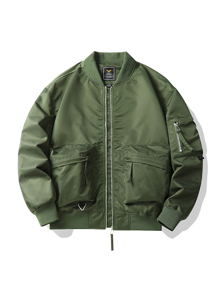 Madden Military Style Parka American Flight Jacket Retro Baseball Uniform Men MA1