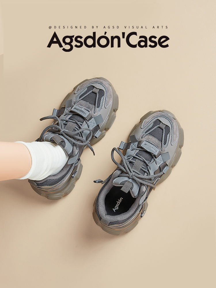 Augusto Platform Dad Shoes Female 2025 New Arrival Spring Women's Shoes Easiest for Match Small Height Increased by Casual Sneaker